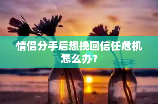 情侣分手后想挽回信任危机怎么办？