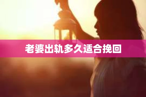老婆出轨多久适合挽回