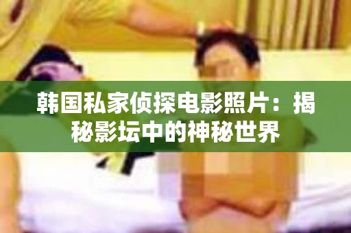 韩国私家侦探电影照片：揭秘影坛中的神秘世界