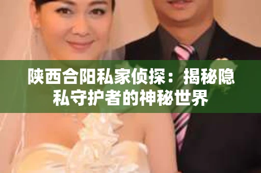 陕西合阳私家侦探：揭秘隐私守护者的神秘世界
