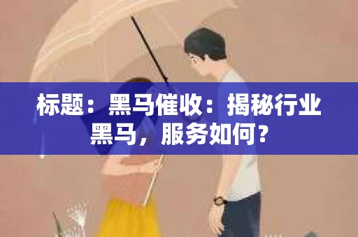 标题：黑马催收：揭秘行业黑马，服务如何？
