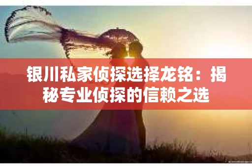银川私家侦探选择龙铭：揭秘专业侦探的信赖之选