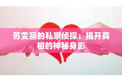 苏雯丽的私家侦探：揭开真相的神秘身影