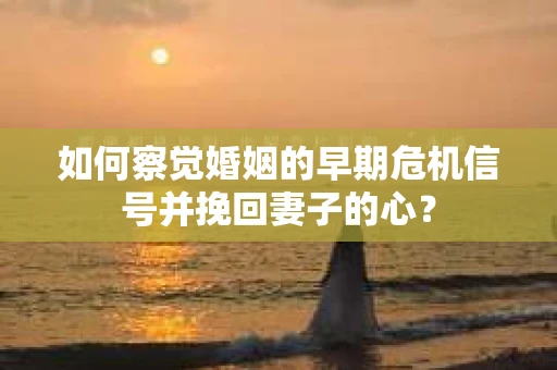 如何察觉婚姻的早期危机信号并挽回妻子的心？