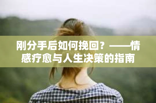 刚分手后如何挽回？——情感疗愈与人生决策的指南