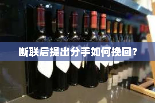 断联后提出分手如何挽回？