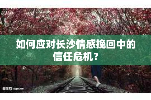 如何应对长沙情感挽回中的信任危机？
